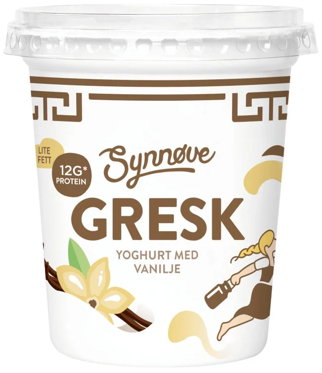 Synnøve Gresk Yoghurt Vanilje 350g