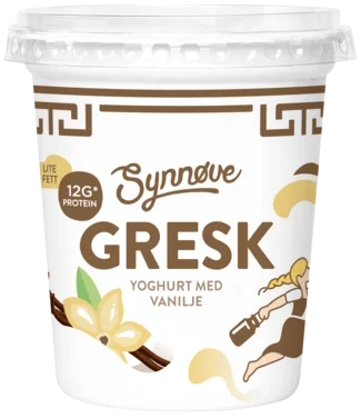 Synnøve Gresk Yoghurt Vanilje 350g