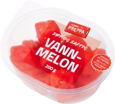 Vannmelon m/gaffel 200g Ferdig Preppa
