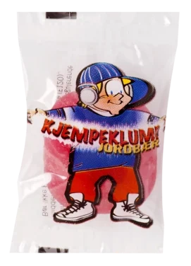 Kjempeklumper Jordbær Innpakket