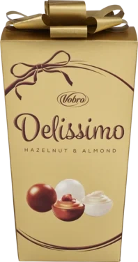 Hasselnøtt og Mandel Sjokokuler Delissimo 182g