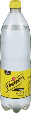 Tonic Water Zero 1l flaske Schweppes