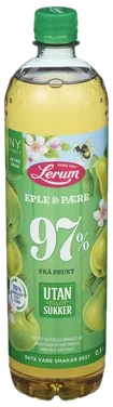 Eple-pæresaft Utan Tilsett Sukker 0,9l