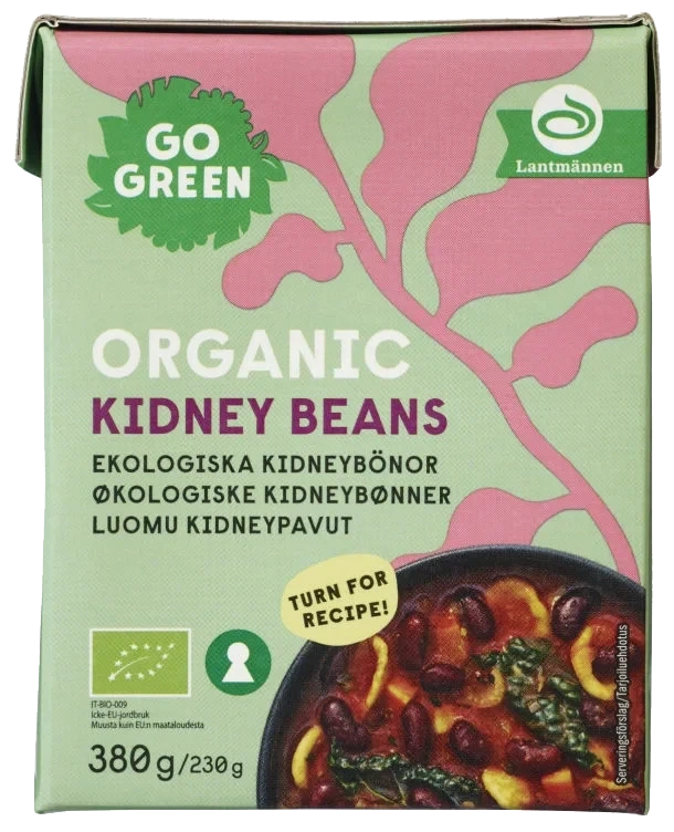 Kidneybønner Økologisk 380g Gogreen