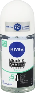 NIVEA Deo Black & White Fresh Roll-on, 50ml
