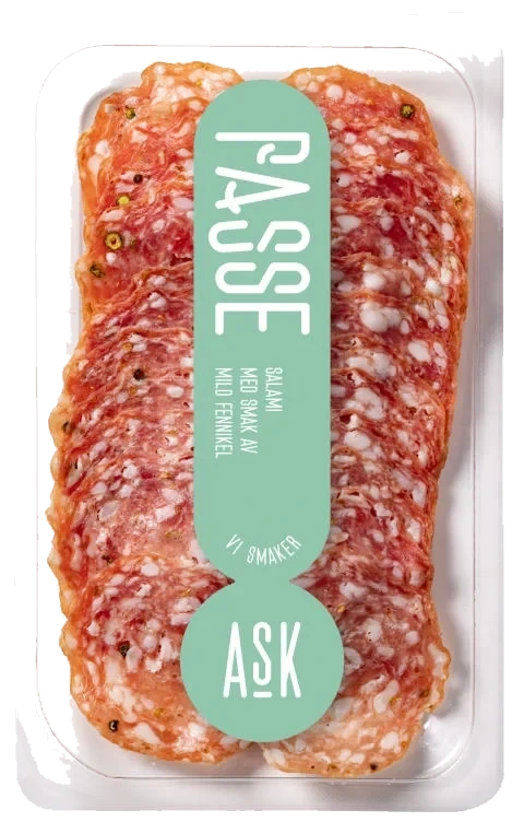 Passe Salami skivet 80g Ask Gård