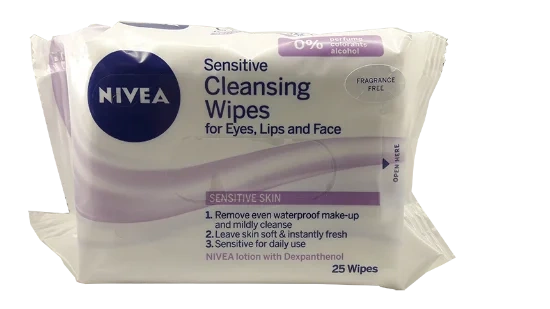 NIVEA Sensitive Cleansing Wipes 25stk