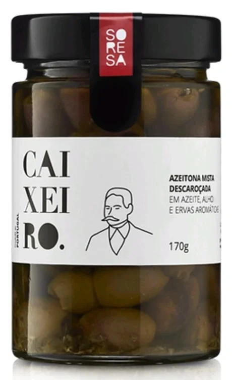 Oliven m/Hvitløk 170g Caixeiro
