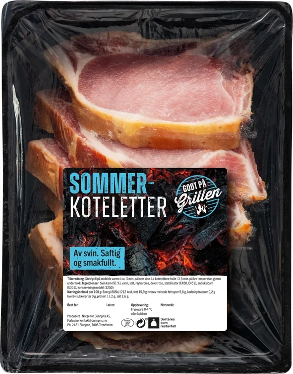 BUNNPRIS SOMMERKOTELETTER røkte frys