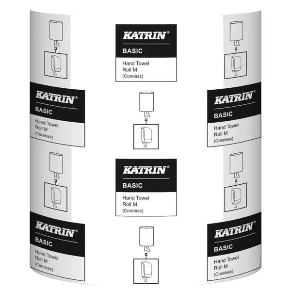 Håndtørk Basic M Coreless Katrin 300m 6stk 47651
