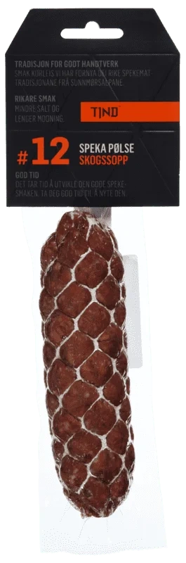 Sp.pølse med Skogssopp 220g Tind