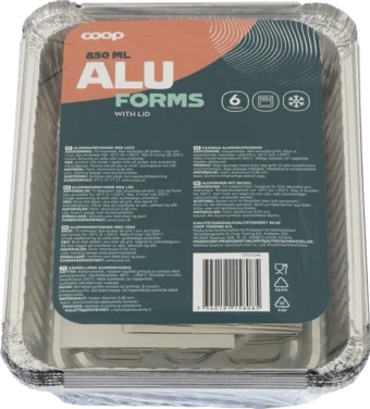 Alu Forms W/folded Lid 0,85 l