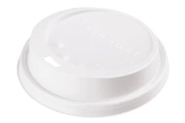 Lokk beger hvit ø80mm 100stk