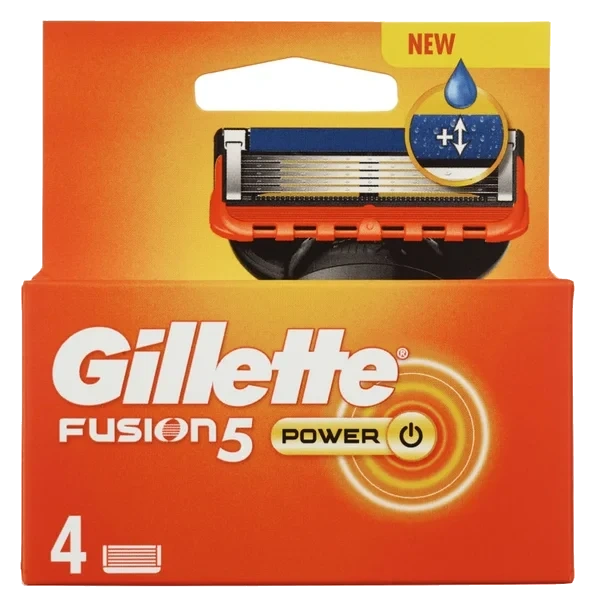 Gillette Fusion5 Power Razor Blades 4-pack 4 stk
