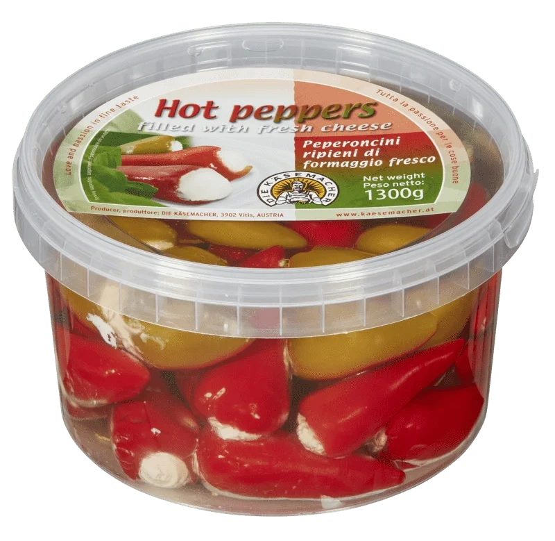 Ostefylte Chilipepper Sterk 1.3kg Die Käsemacher