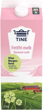 Tine Fettfri Skummet Melk 0,1% 1,75l​