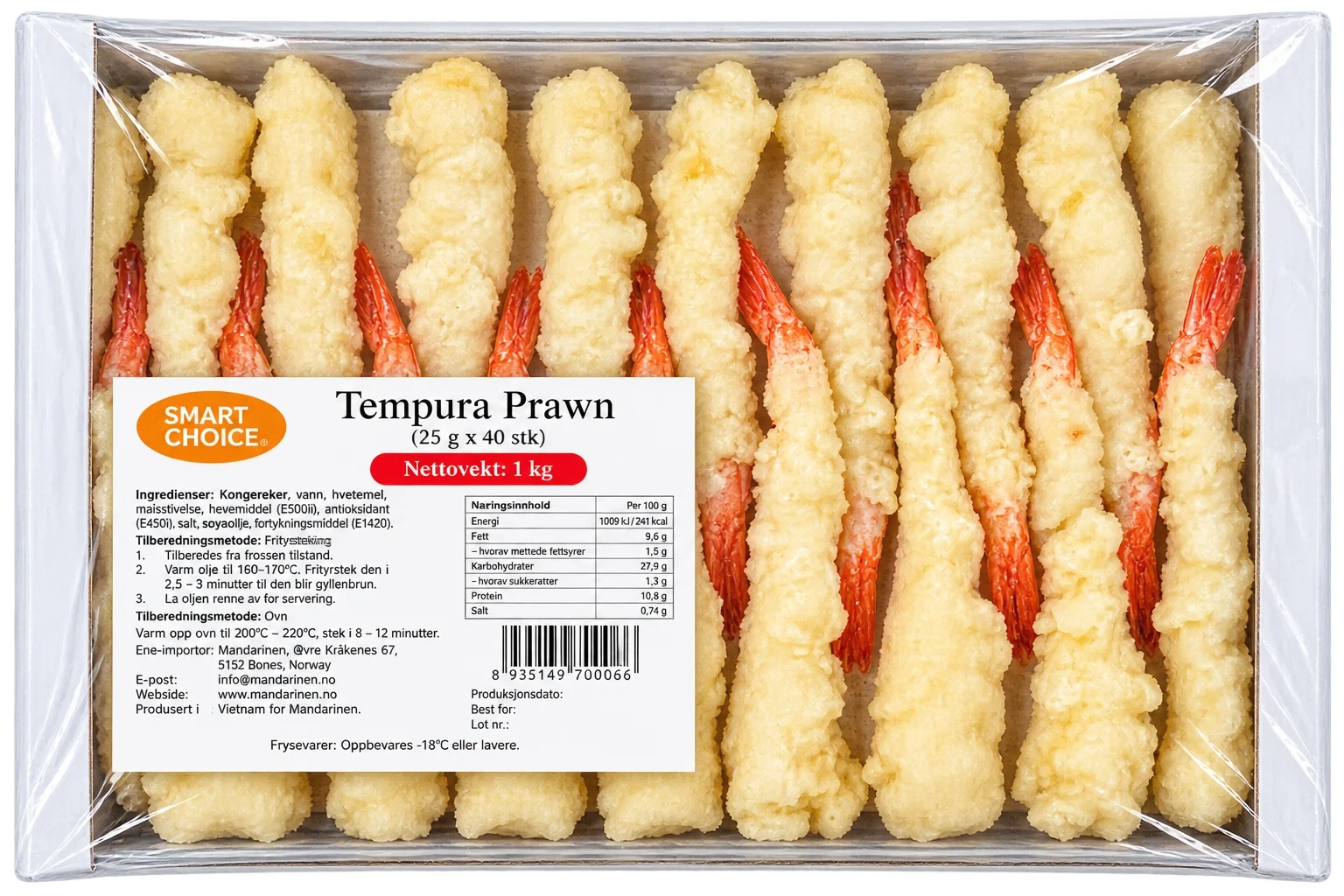 Smart Choice Tempura Reker 1kg