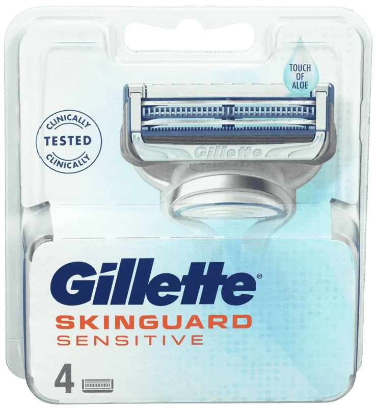 Barberblad Skinguard Sensitive 4stk Gillette