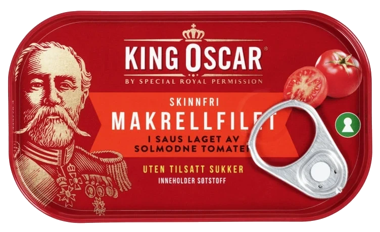 Makrell i Tomat m/Stevia 110g King Oscar