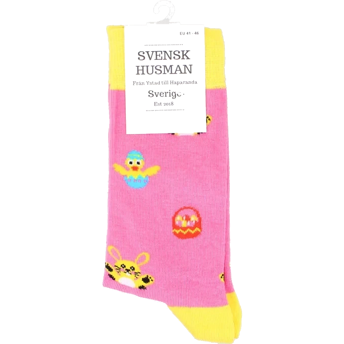 Strumpor Påsk Rosa Stl. 41-46