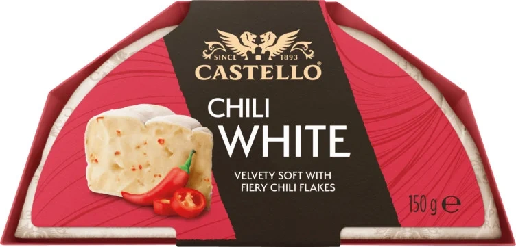 Castello Hvit med Rød Chili 150g