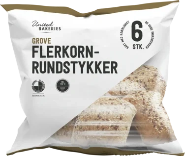 Grove Flerkornsrundstykker 6pk - Fk