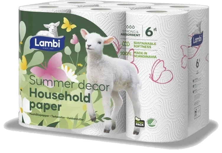 Tørkerull 6pk Decor Lambi