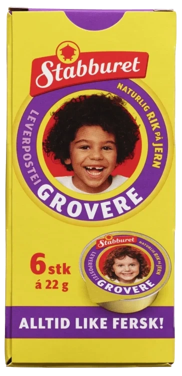 Leverpostei Grovere 6x22g Stabburet