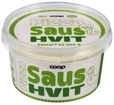 Hvit Pizzasaus 180g Coop