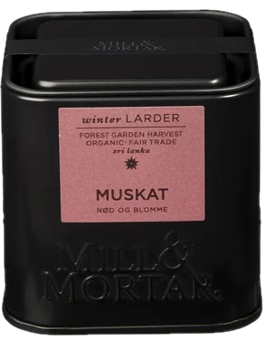 Krydder Hel Muskat 45g Mill & Mortar