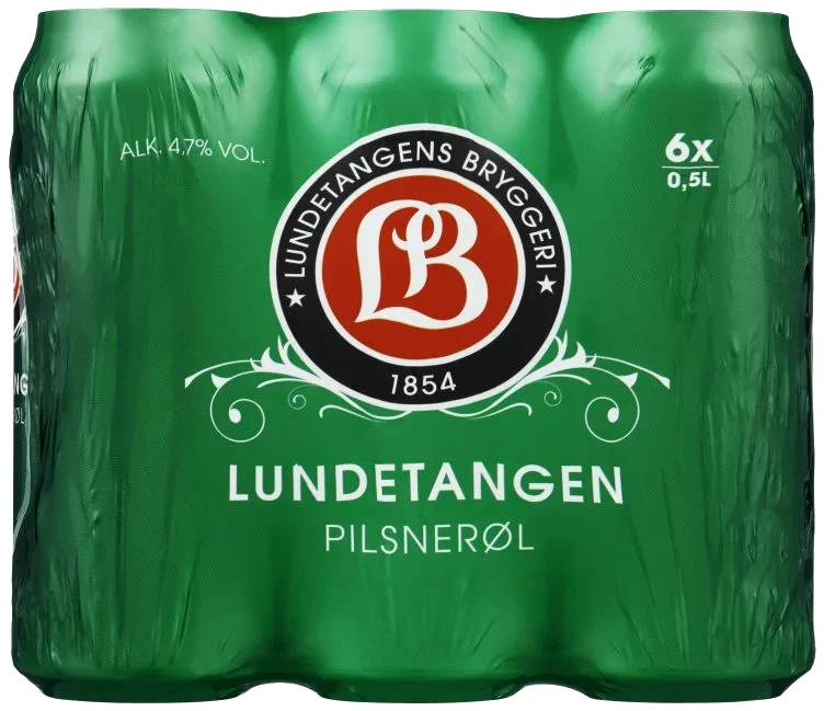 Lundetangen Pils 0,5lx6 boks