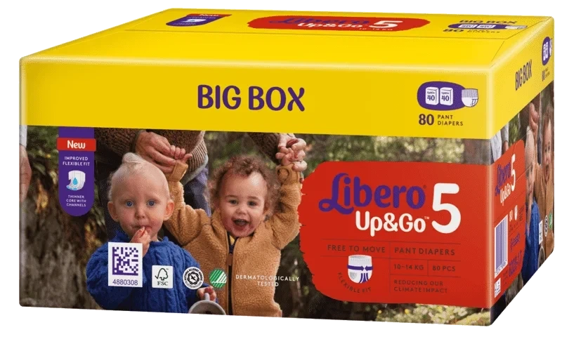 Libero Up&Go str 5 10-14kg 80stk