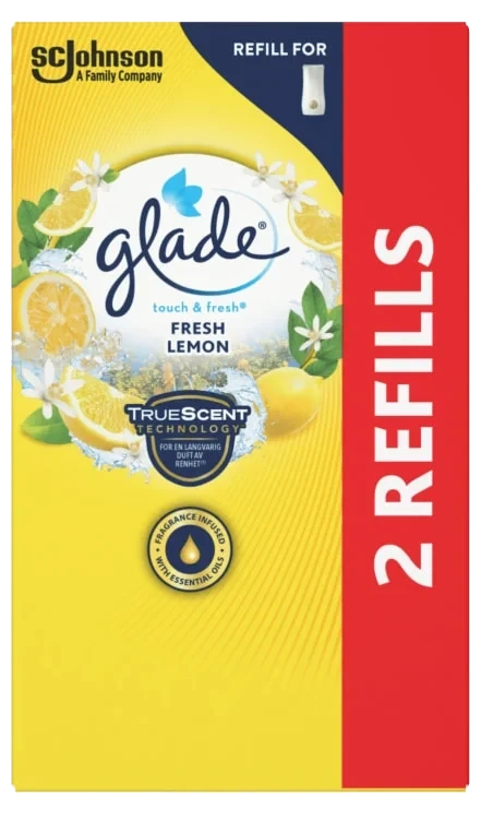 Glade Touch&Fresh Fresh Lemon Duo Refill 2x10ml
