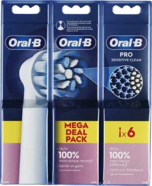 Tannbørstehoder Pro Sensitive Clean 2+2+2stk Oral-b