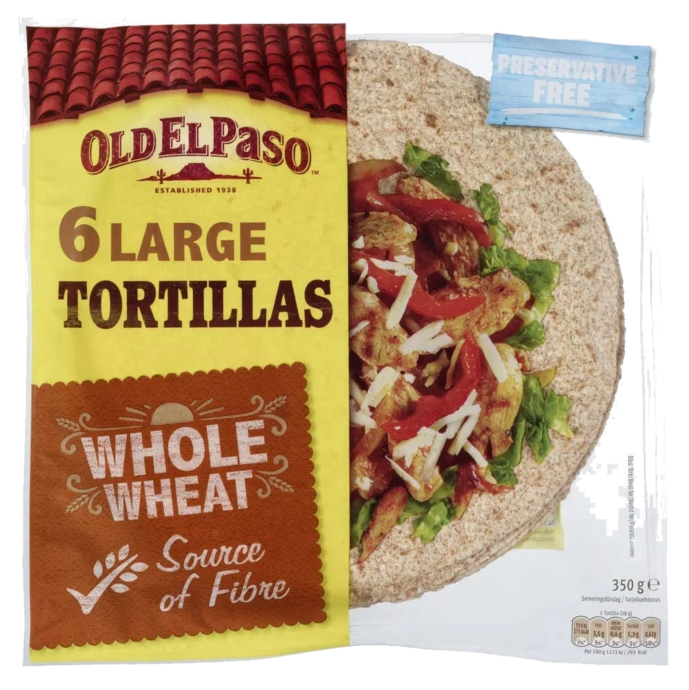 Tortillas fullkorn Large