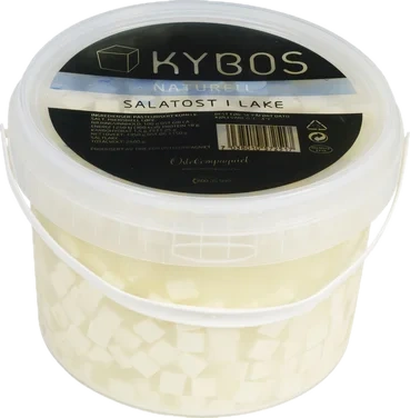 Kybos Naturell Salatost i Lake 2.5kg Tine