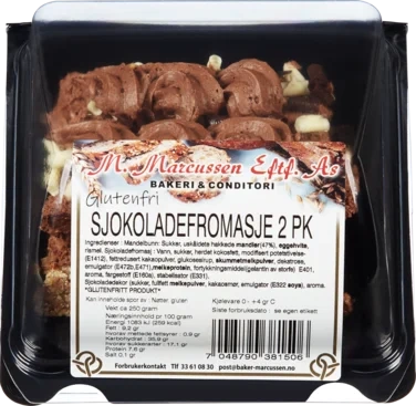 Sjokoladefromasjestk 2 Pk Baker Marcussens