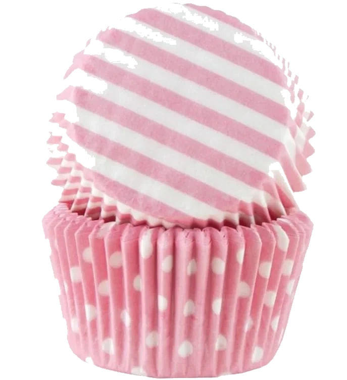 Muffinsformer Rosa Pastell 50stk Cacas