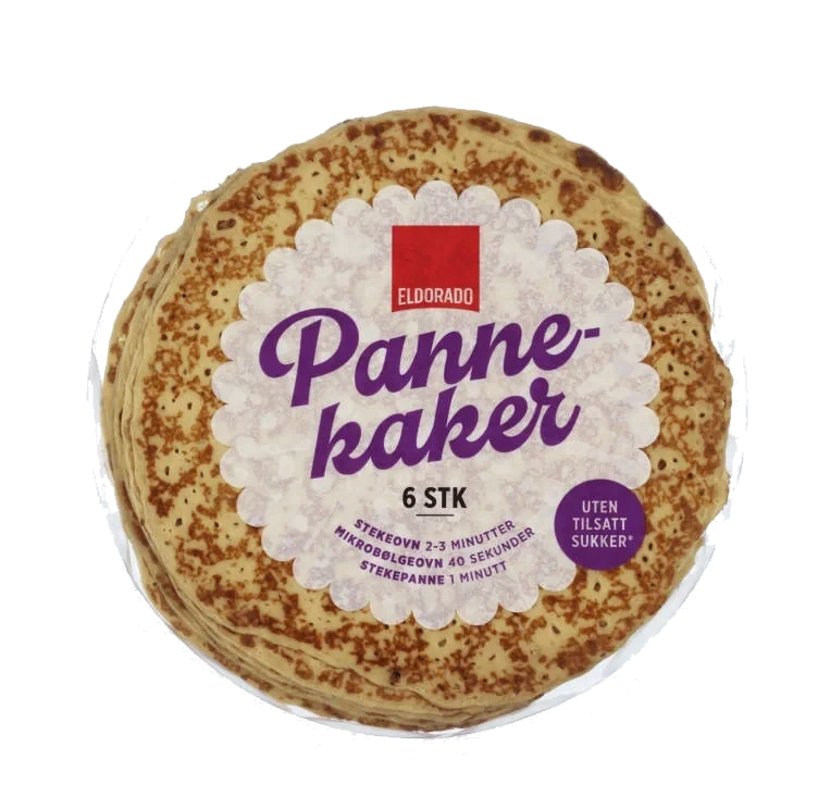 Pannekaker Stekte 6stk Eldorado