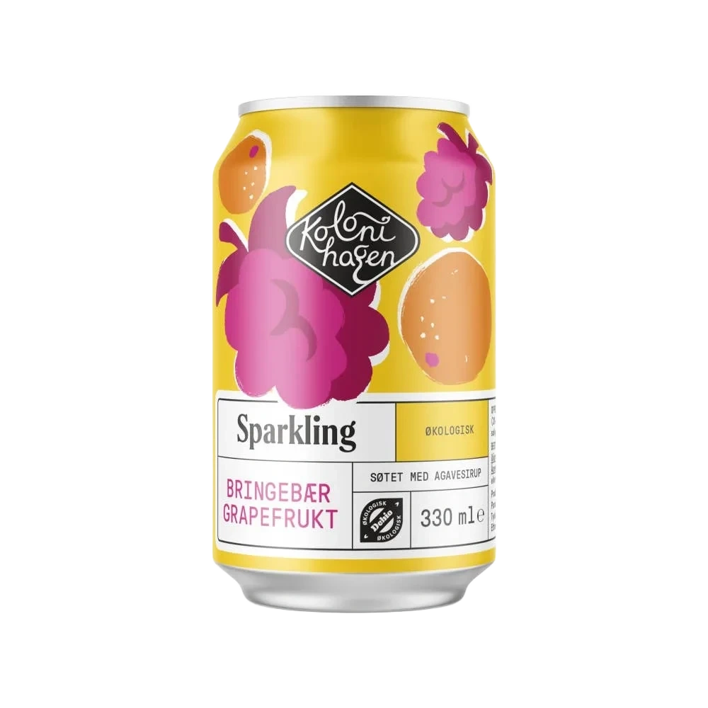 Sparkling bringebær &amp; grapefrukt