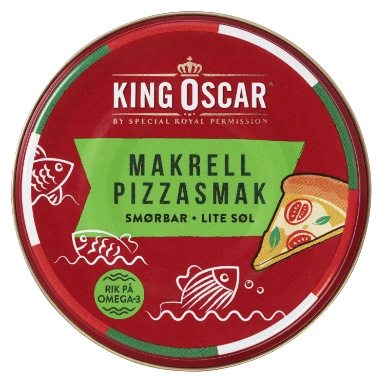 Makrell Smørbar Pizzasmak 90g King Oscar