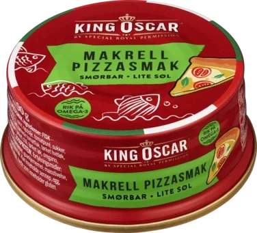 Makrell Smørbar Pizzasmak 90g King Oscar