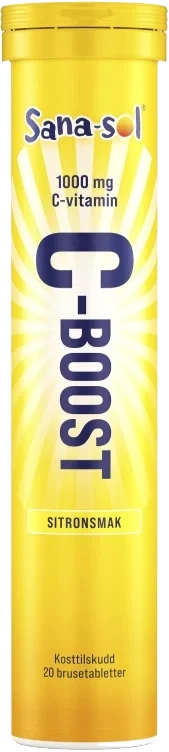 C-Boost Sitronsmak 1000mg 20stk Sana-Sol
