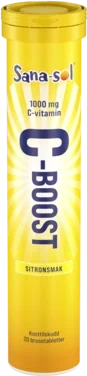 C-Boost Sitronsmak 1000mg 20stk Sana-Sol