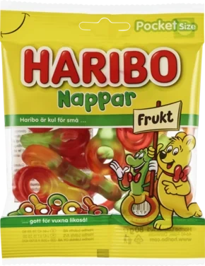 Nappar Frukt 80g Haribo