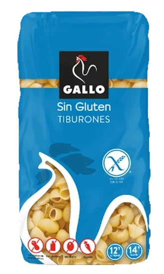 Gallo Pipe Rigate Tiburones Glutenfri 450g