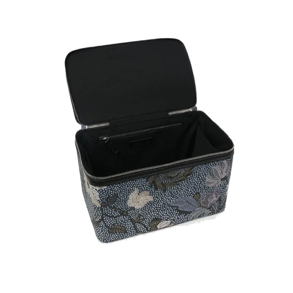 Ceannis Beauty Hard Box Denim Blue Flower Linen