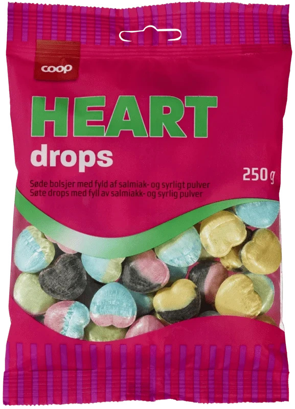 Coop Heart Drops 250g