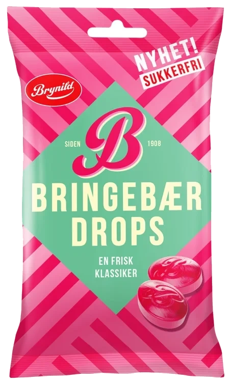 Bringebærdrops 60g Brynild