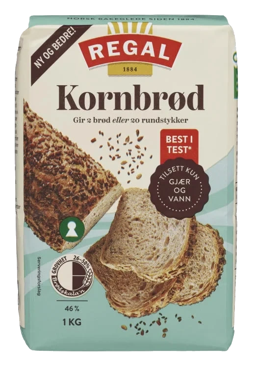 Kornbrød 1kg Regal